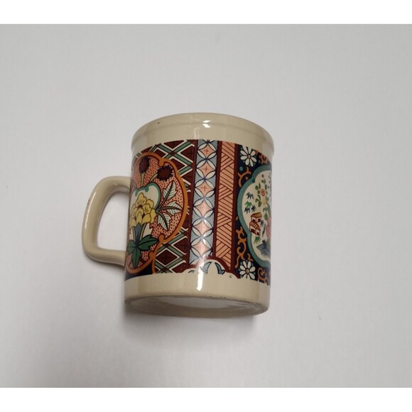 Japan Imari Ceramic Multicolor Mug Floral - Picture 5 of 7